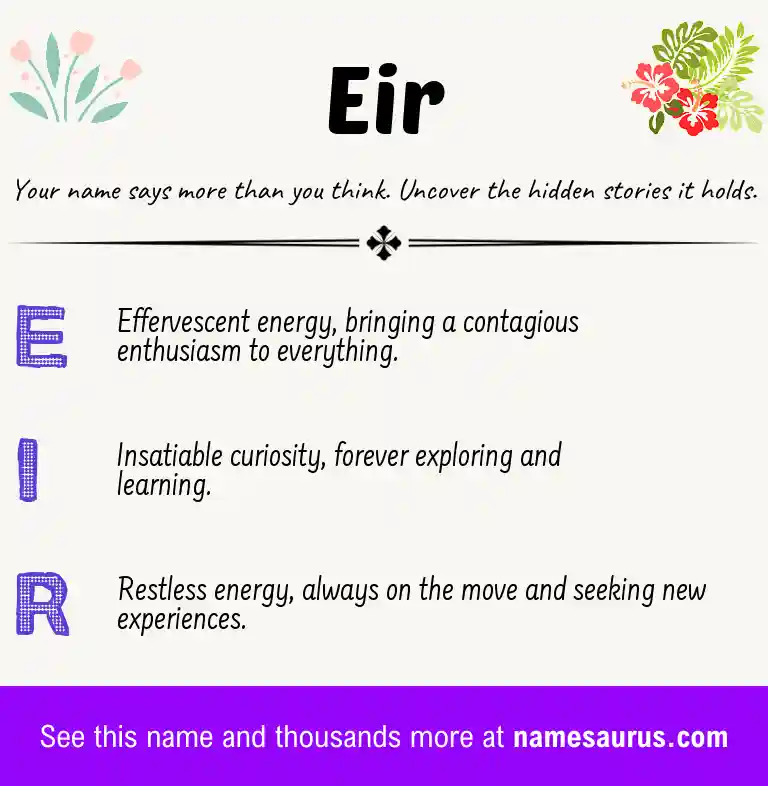 Acrostic poem about Eir.