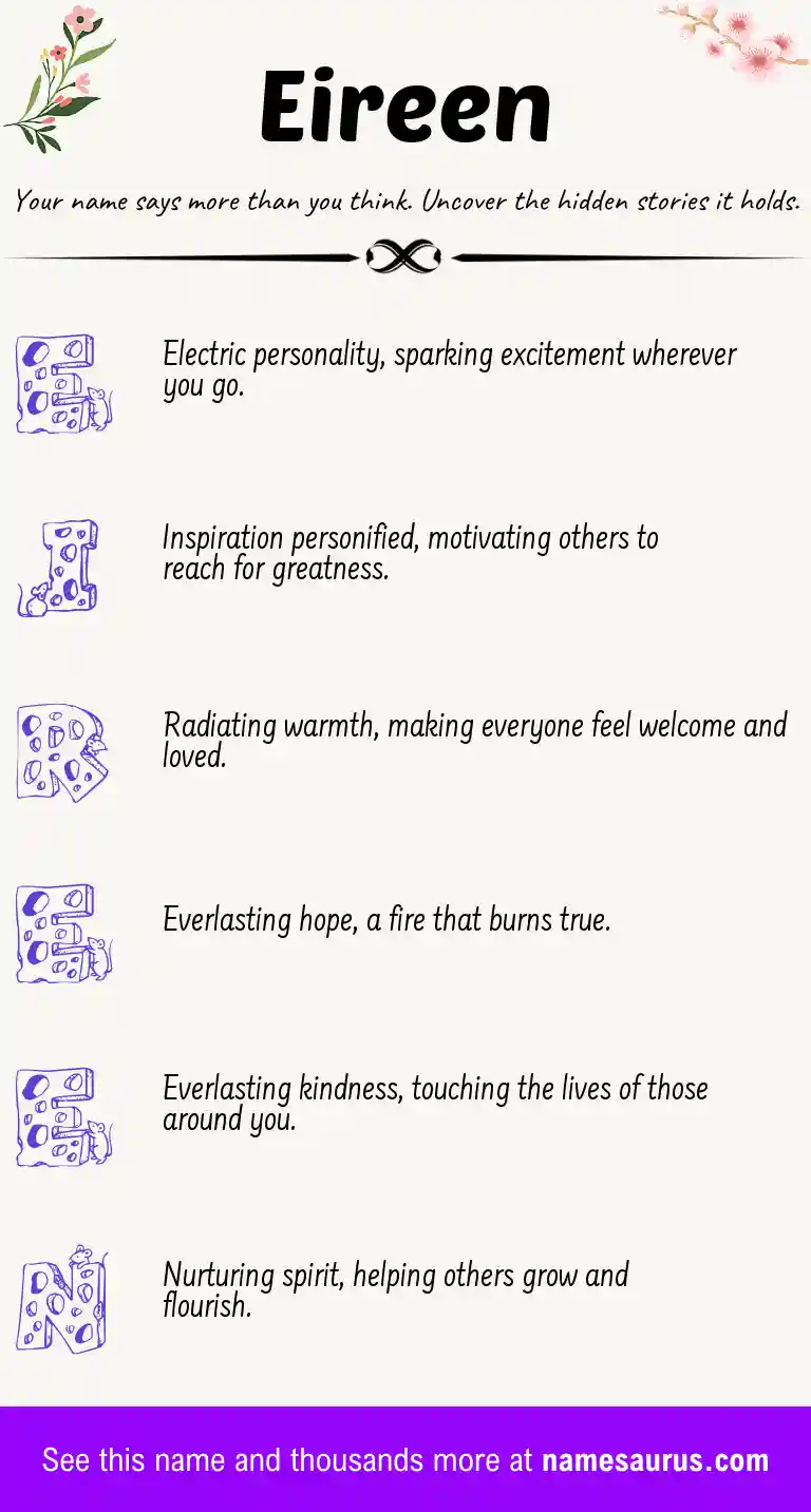 Acrostic poem about Eireen.