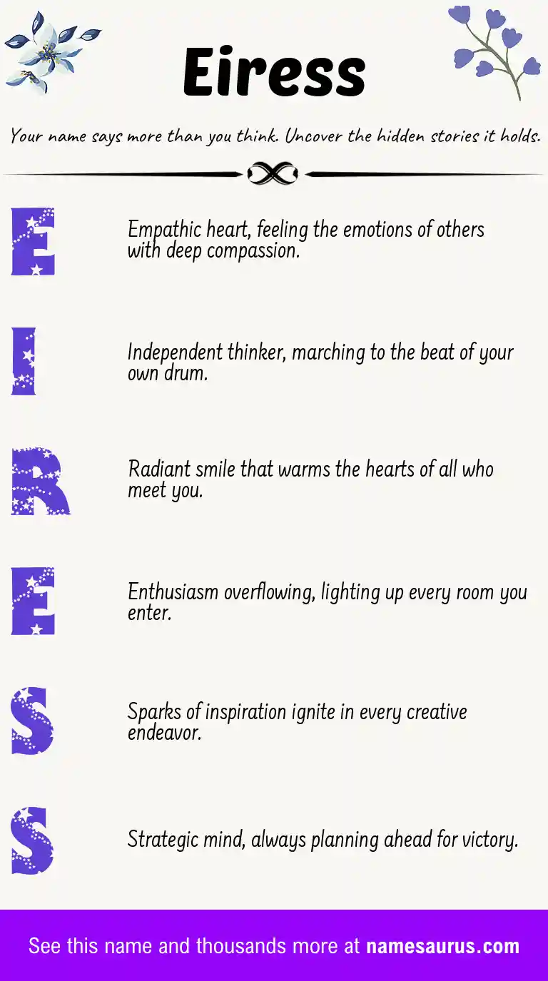 Acrostic poem about Eiress.