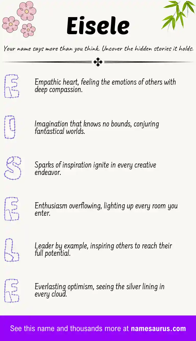 Acrostic poem about Eisele.
