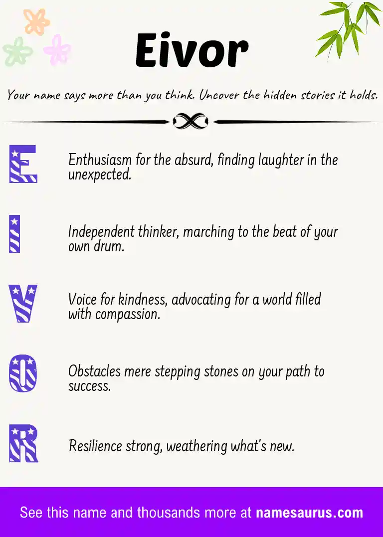 Acrostic poem about Eivor.