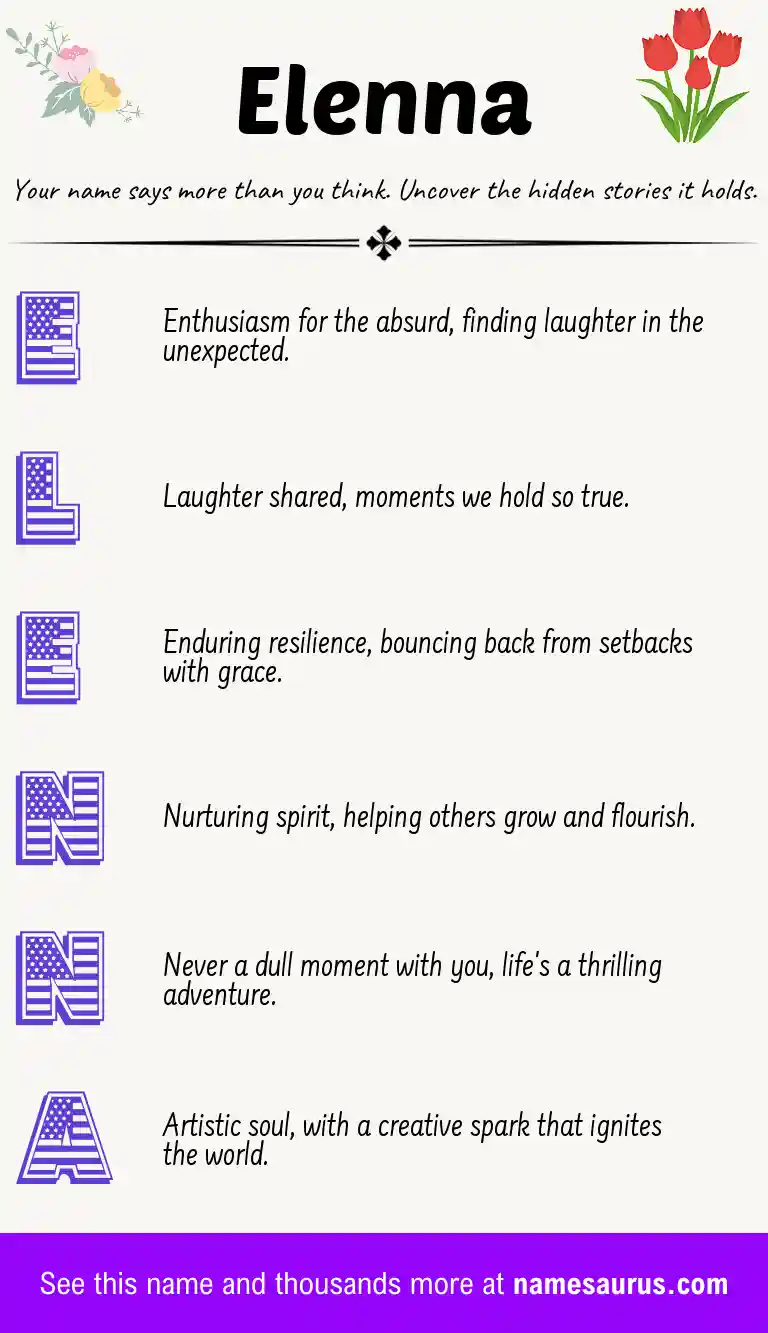 Acrostic poem about Elenna.