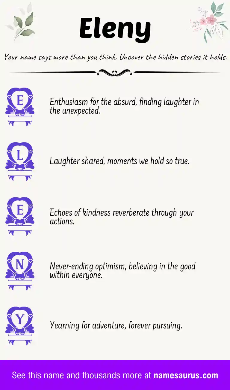 Acrostic poem about Eleny.