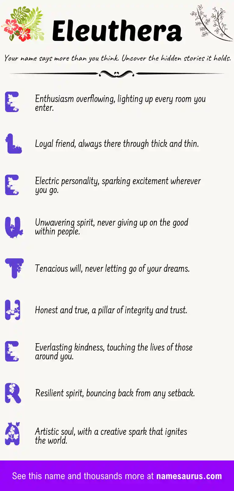 Acrostic poem about Eleuthera.