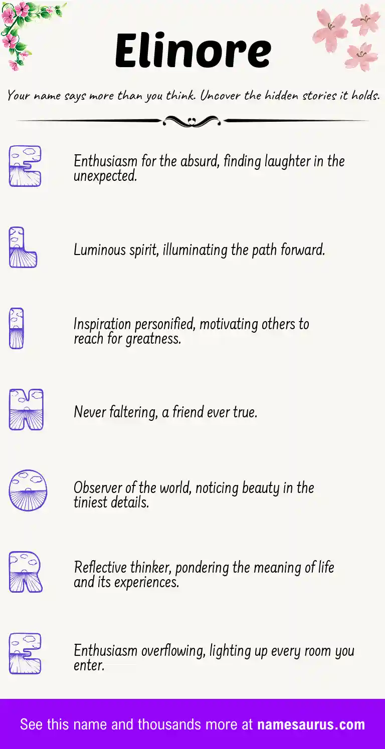 Acrostic poem about Elinore.
