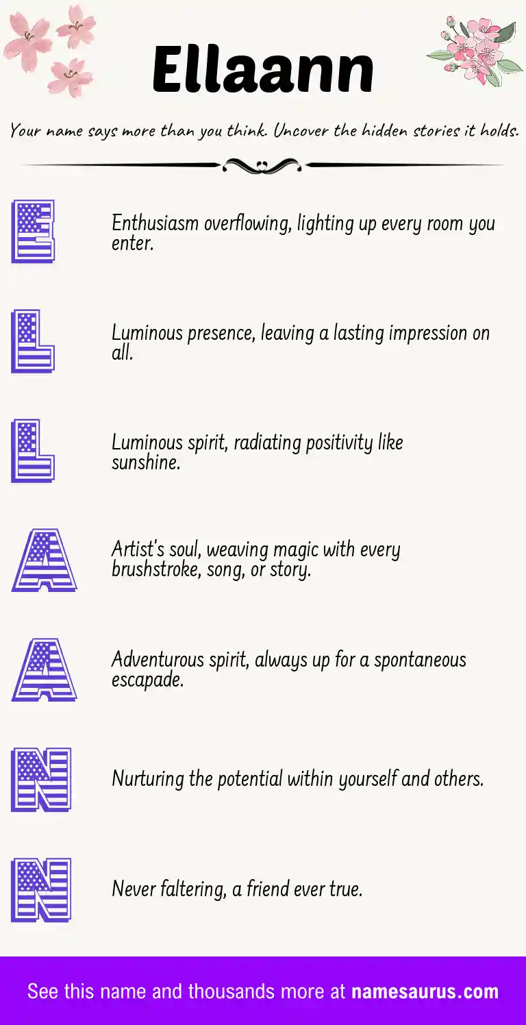 Acrostic poem about Ellaann.