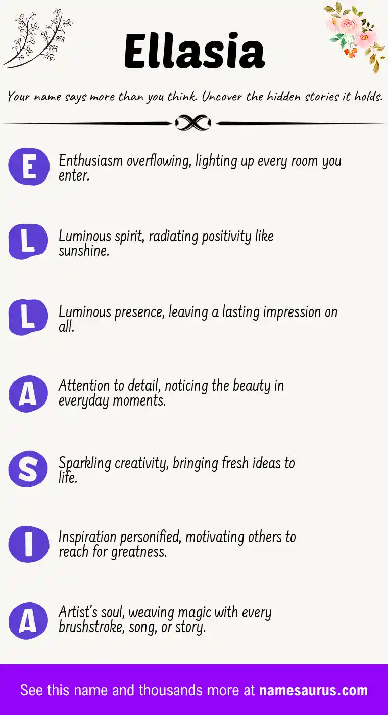 Acrostic poem about Ellasia.