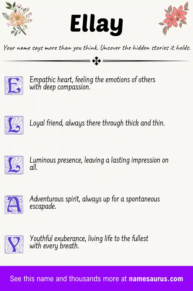 Acrostic poem about Ellay.