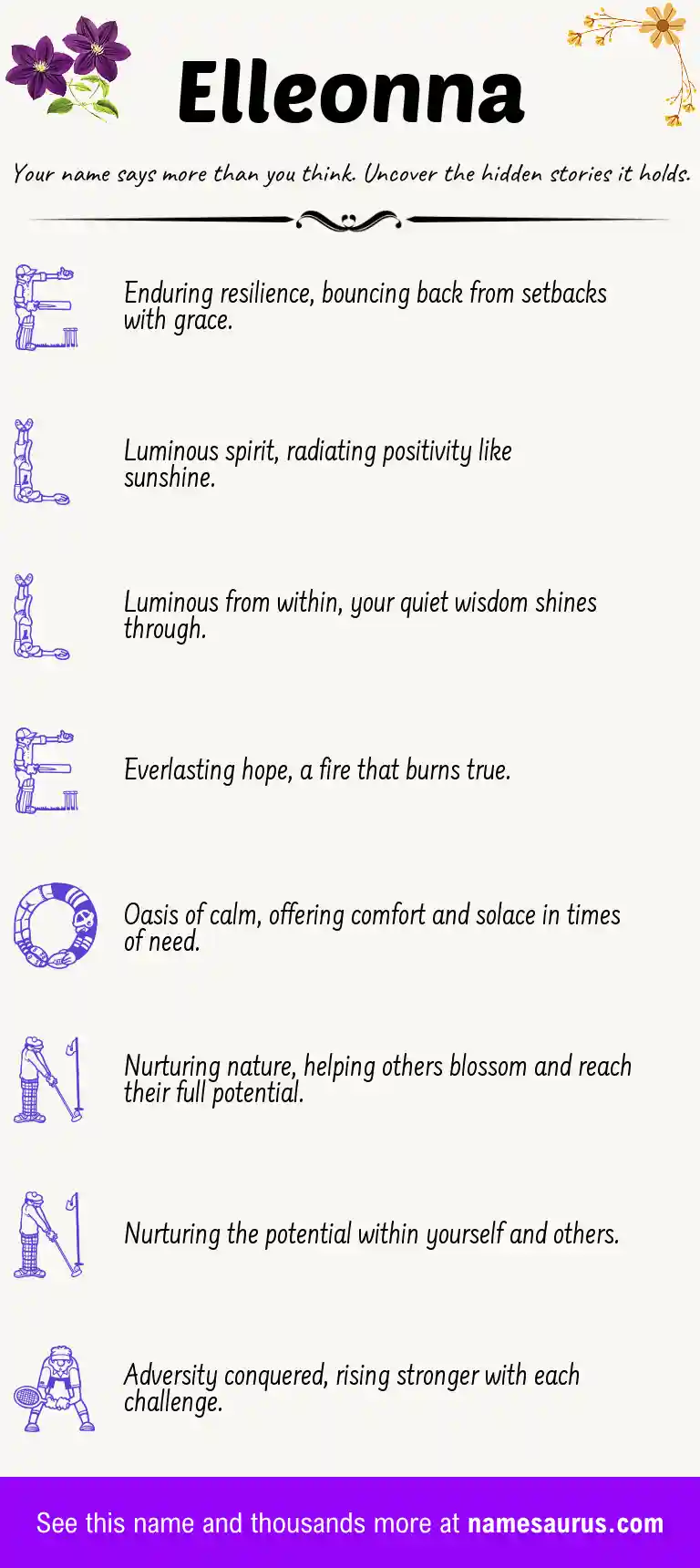 Acrostic poem about Elleonna.