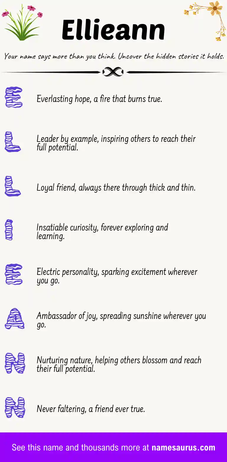 Acrostic poem about Ellieann.