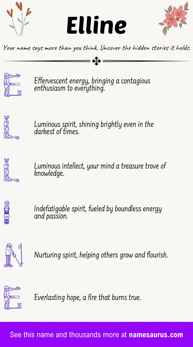 Acrostic poem about Elline.