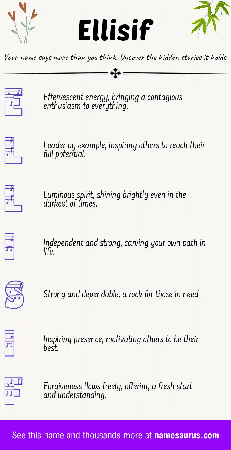 Acrostic poem about Ellisif.