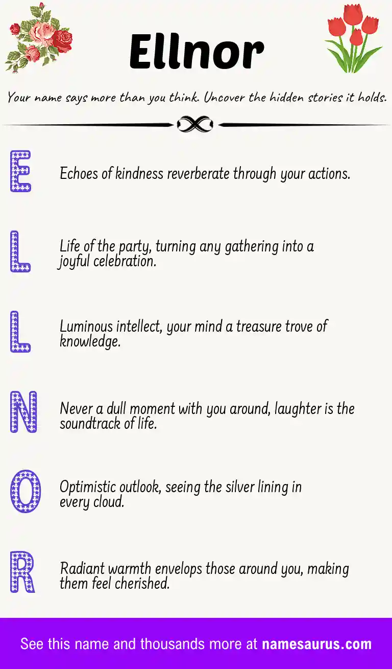 Acrostic poem about Ellnor.
