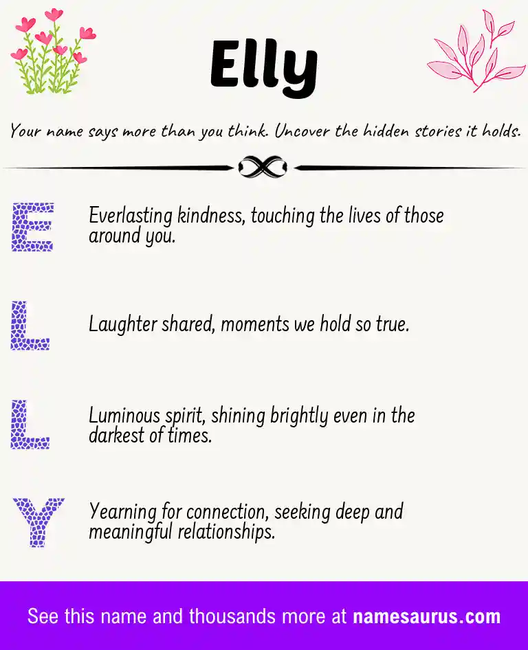 Acrostic poem about Elly.