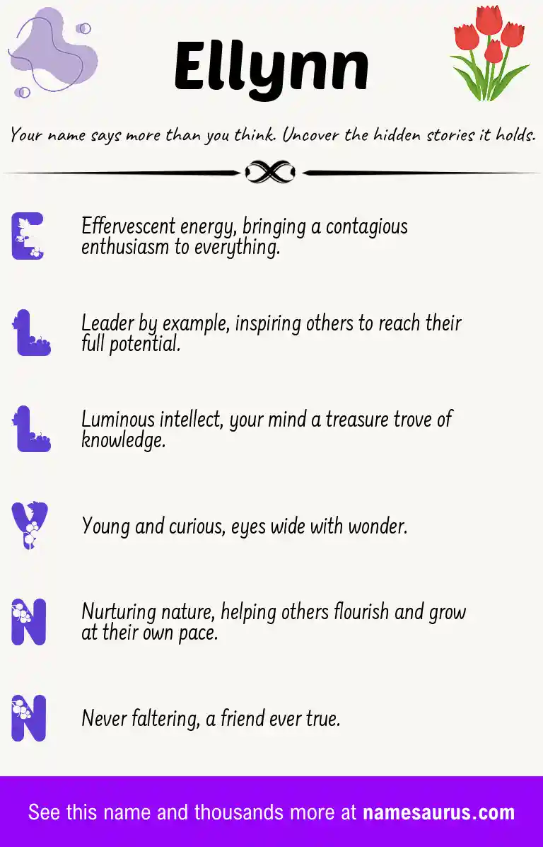 Acrostic poem about Ellynn.
