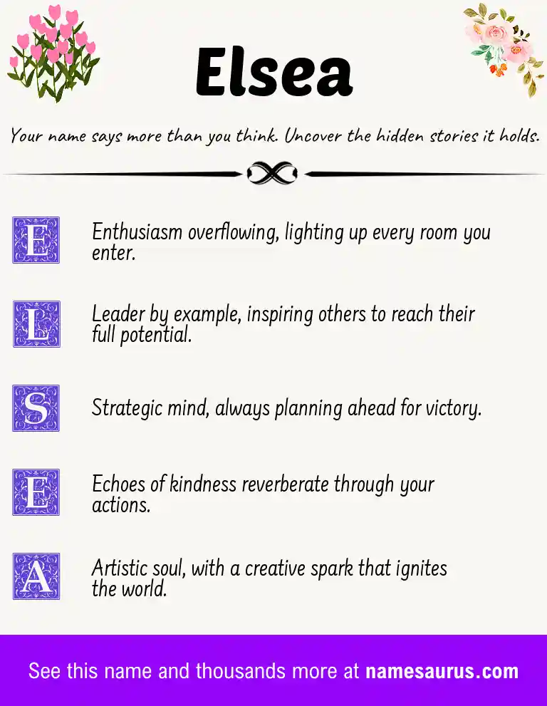 Acrostic poem about Elsea.