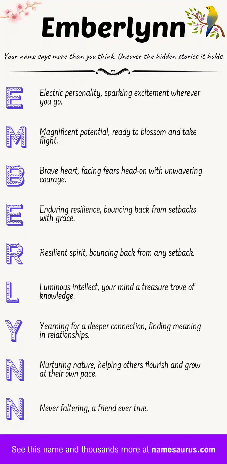 Acrostic poem about Emberlynn.