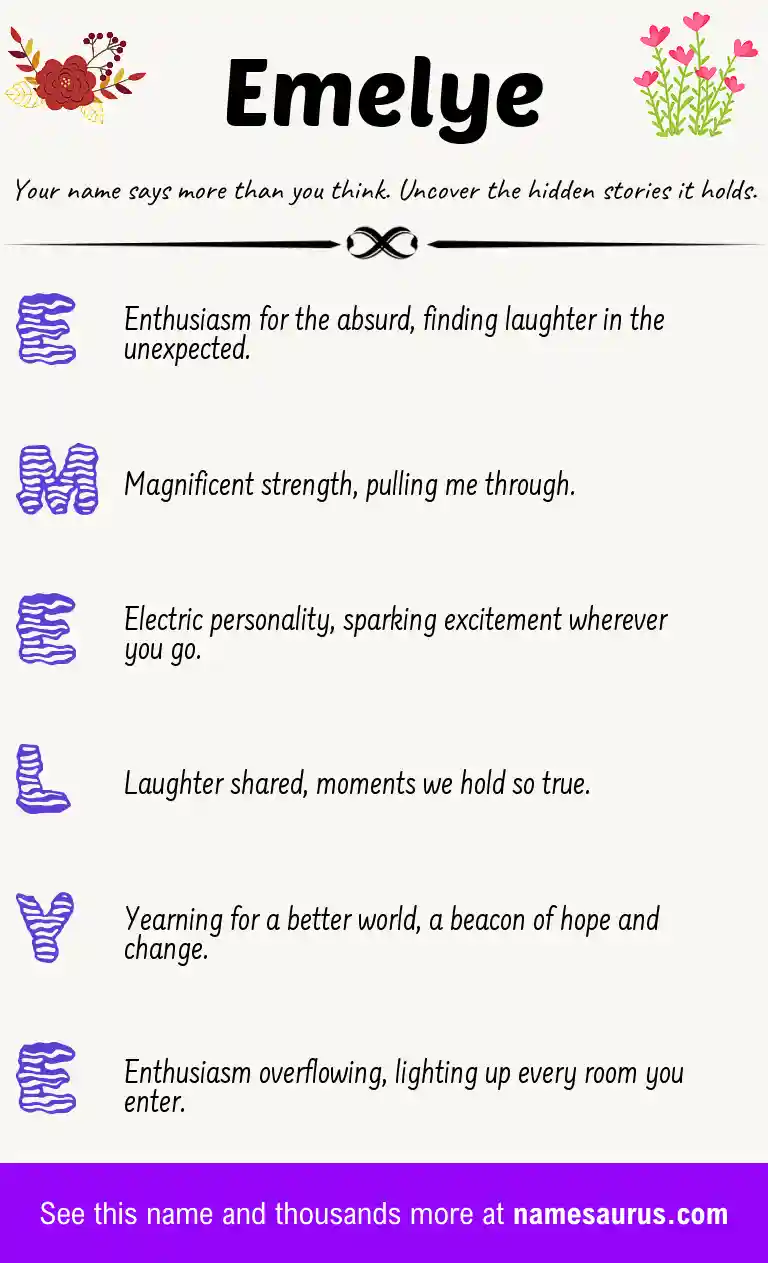 Acrostic poem about Emelye.