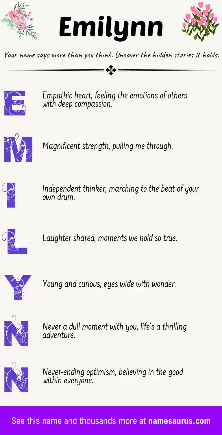 Acrostic poem about Emilynn.