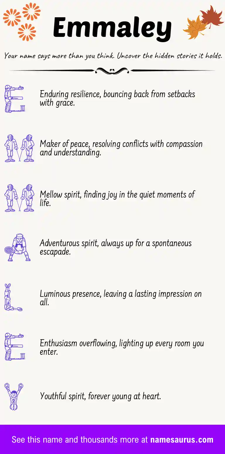 Acrostic poem about Emmaley.