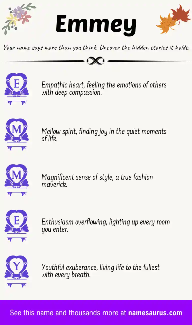 Acrostic poem about Emmey.
