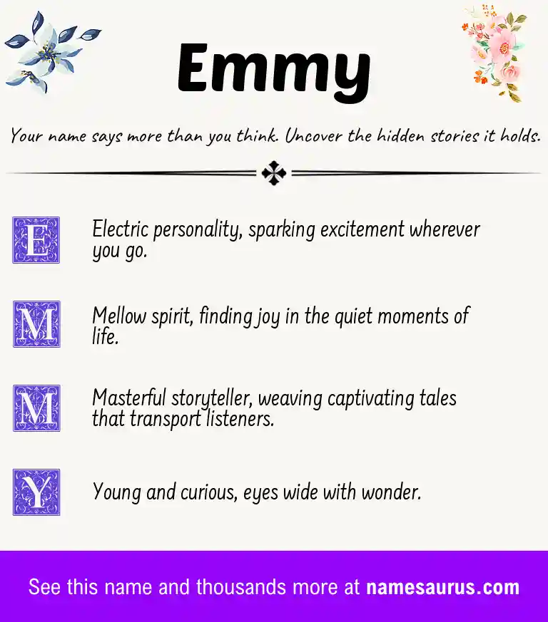 Acrostic poem about Emmy.