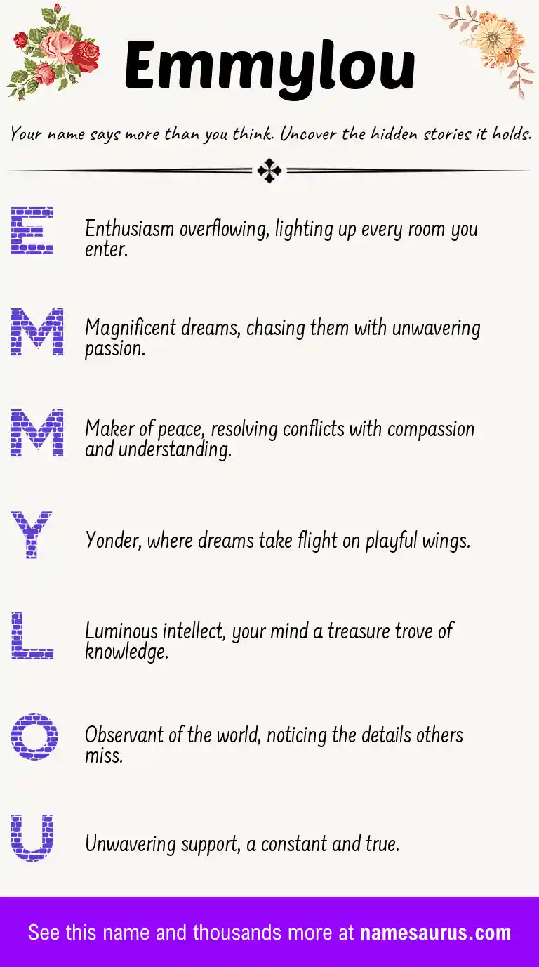 Acrostic poem about Emmylou.
