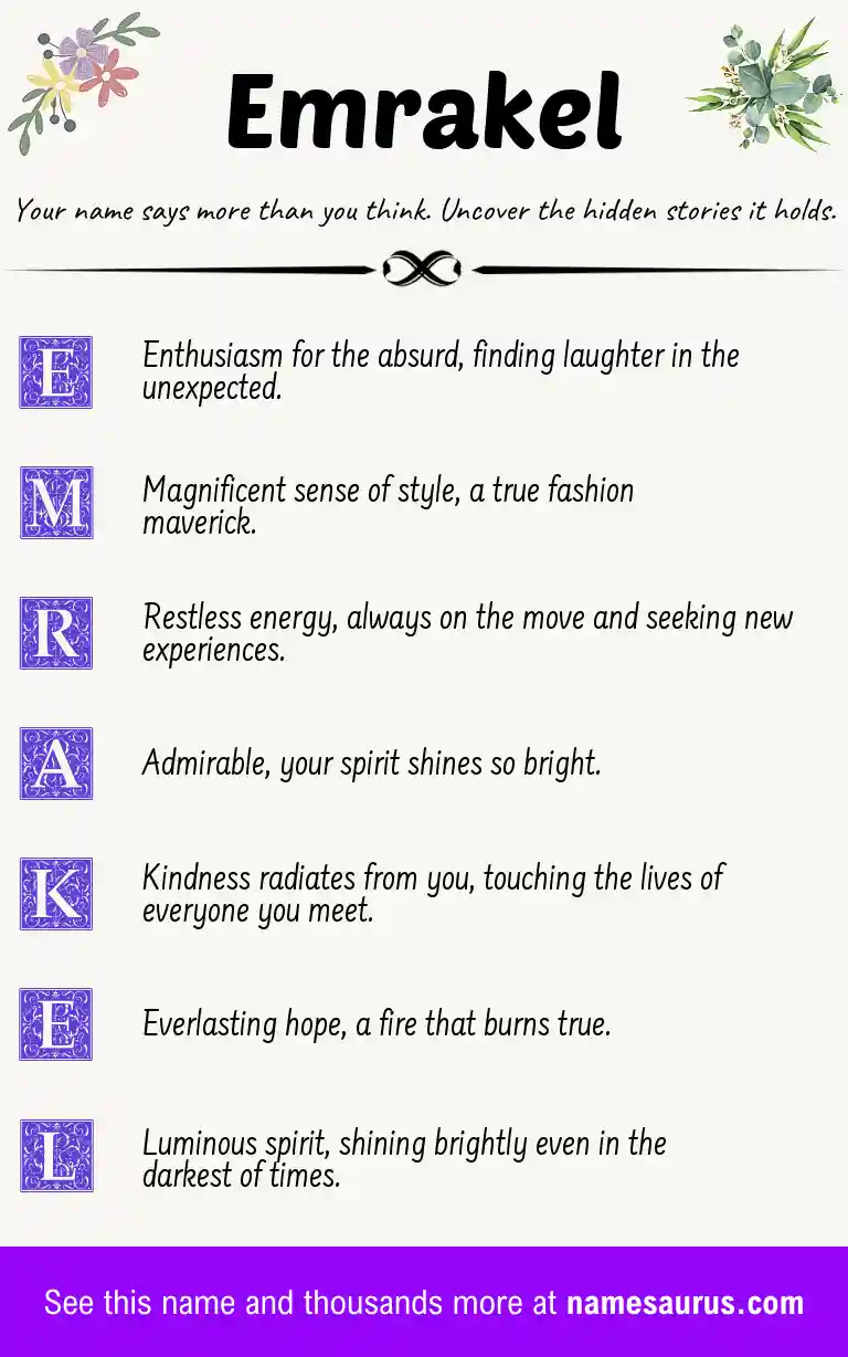 Acrostic poem about Emrakel.