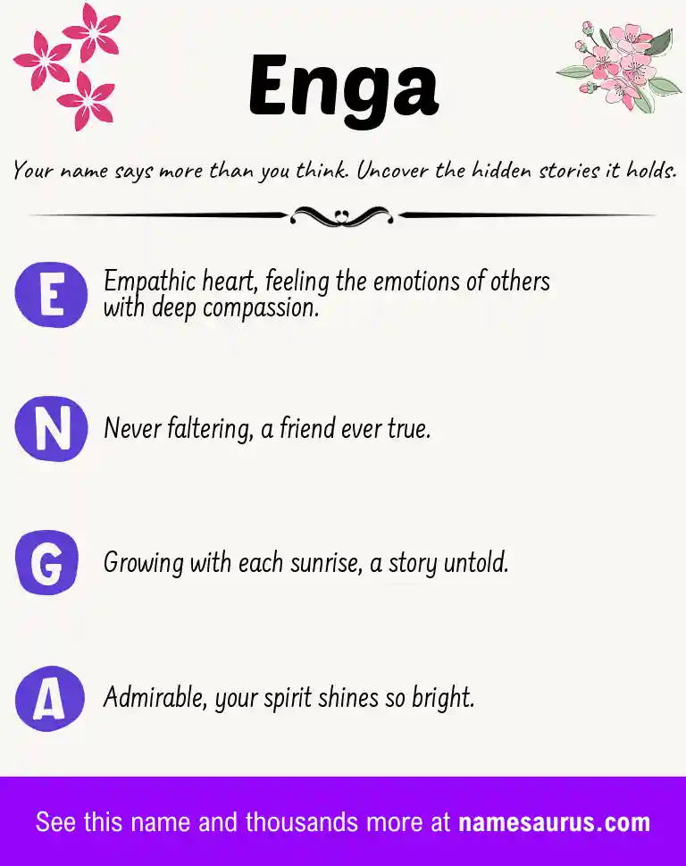 Acrostic poem about Enga.