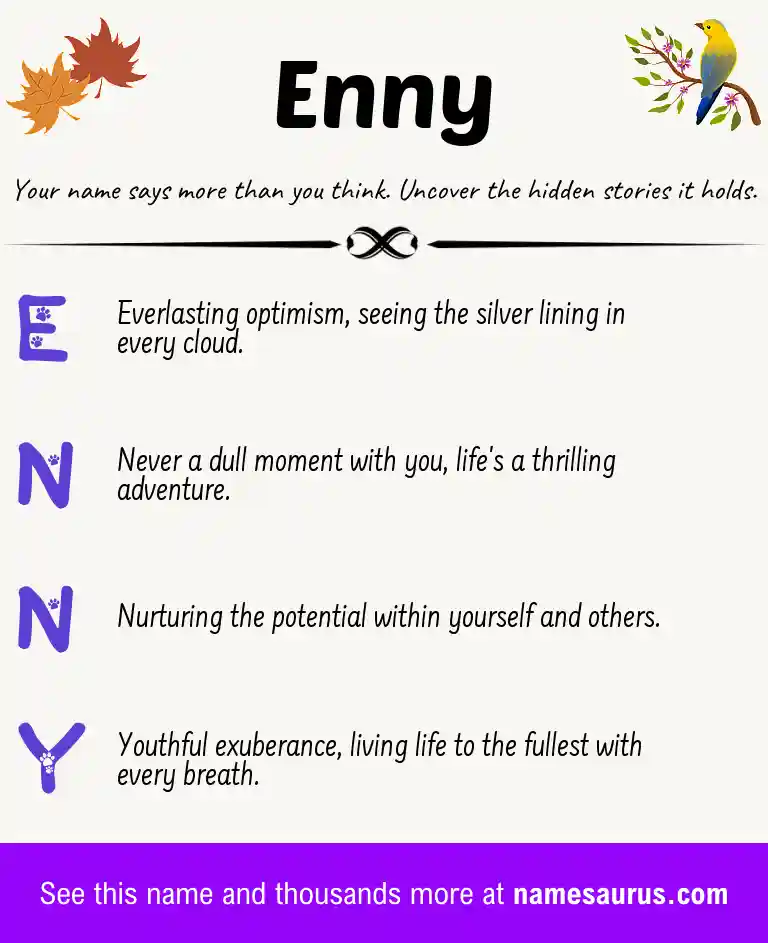 Acrostic poem about Enny.