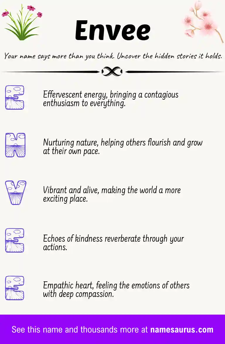 Acrostic poem about Envee.