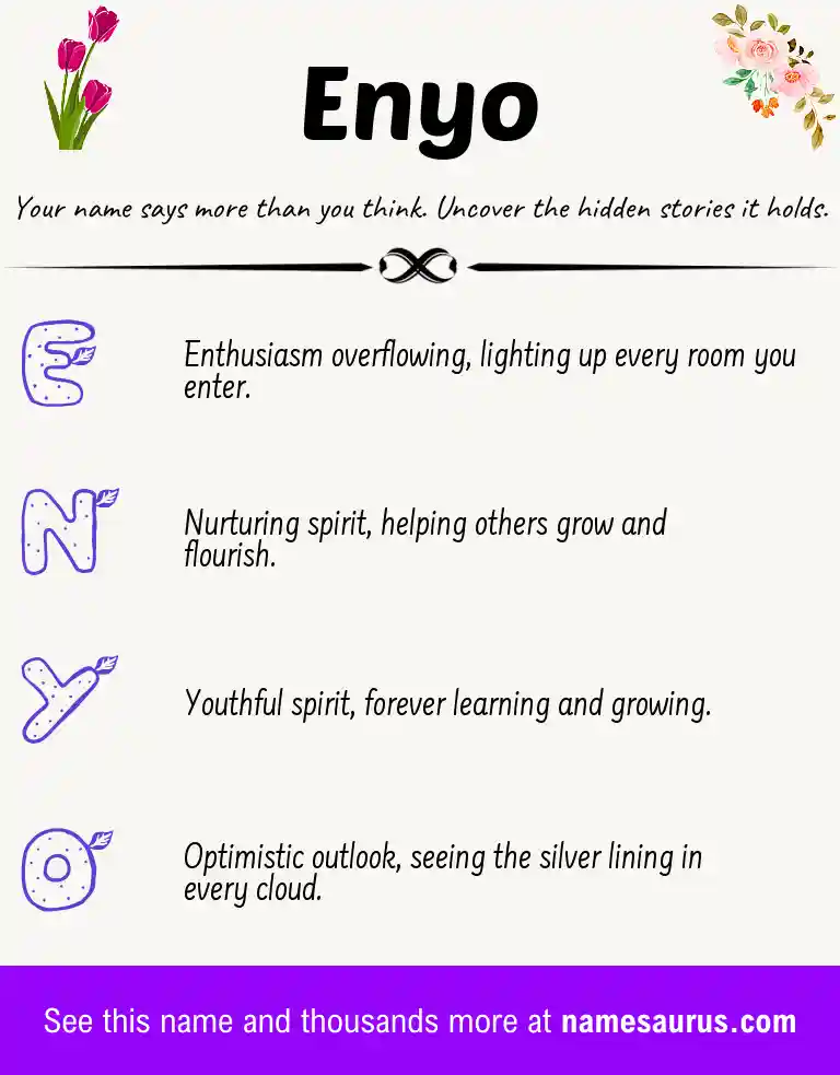 Acrostic poem about Enyo.