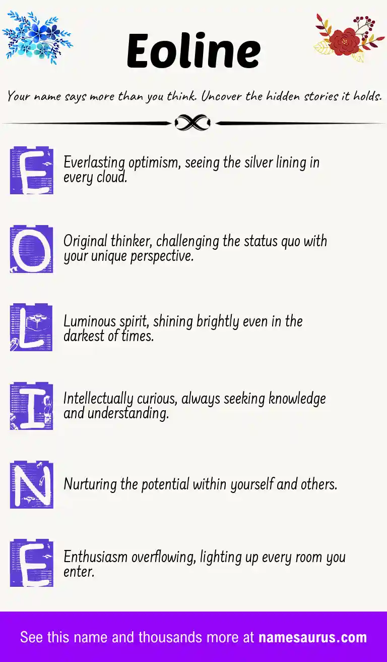 Acrostic poem about Eoline.