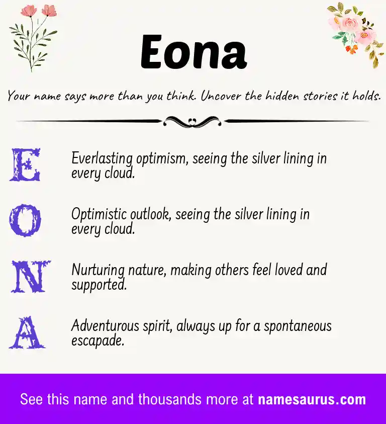 Acrostic poem about Eona.