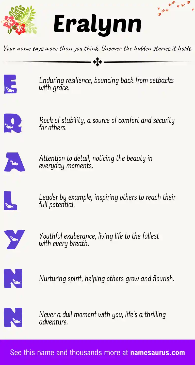 Acrostic poem about Eralynn.