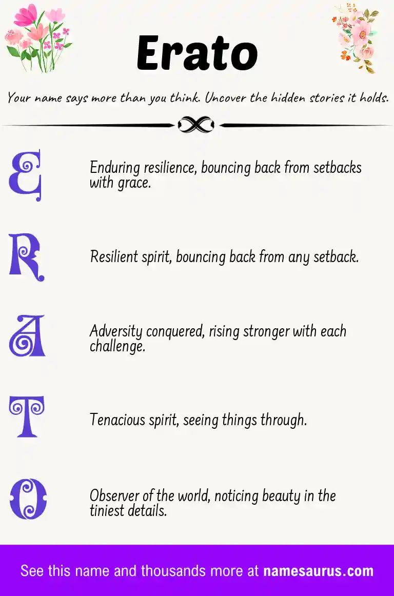 Acrostic poem about Erato.