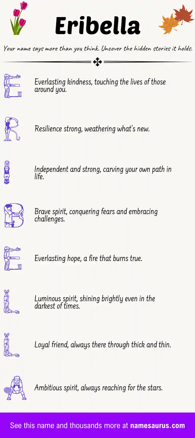 Acrostic poem about Eribella.