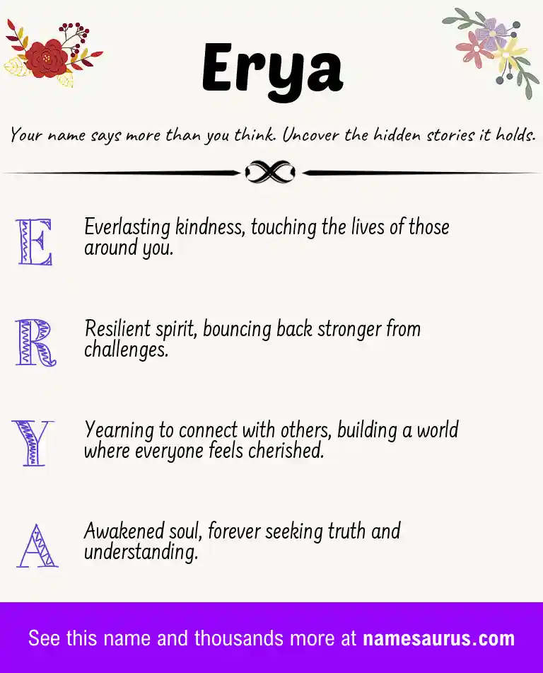 Acrostic poem about Erya.