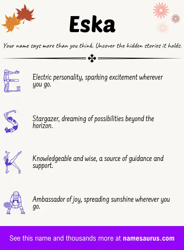 Acrostic poem about Eska.