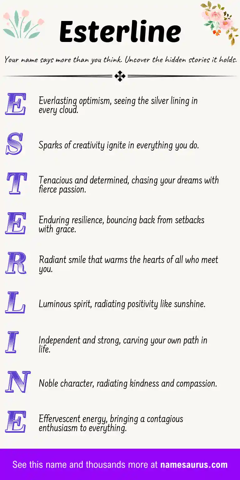 Acrostic poem about Esterline.