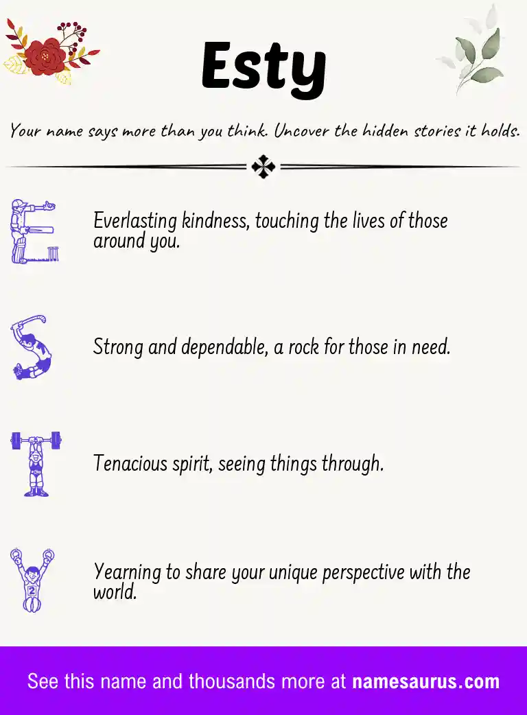 Acrostic poem about Esty.
