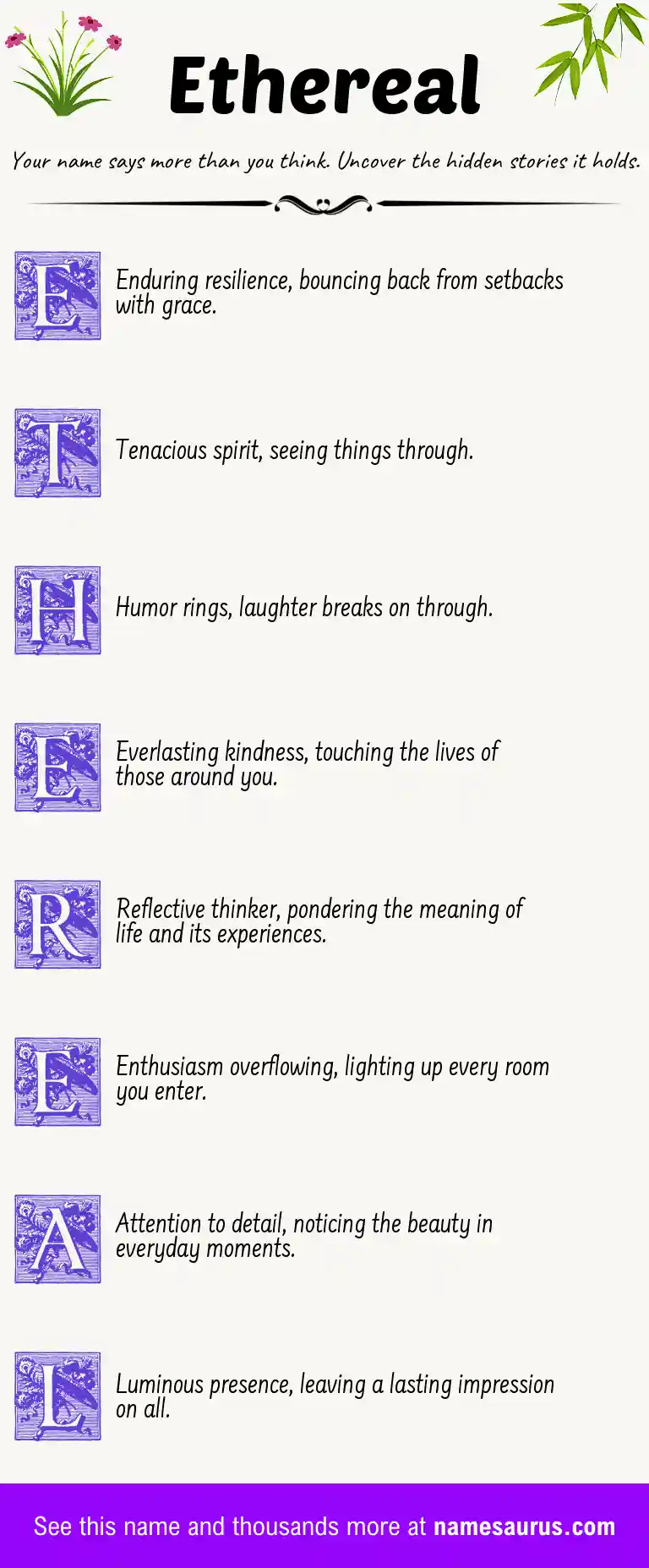 Acrostic poem about Ethereal.
