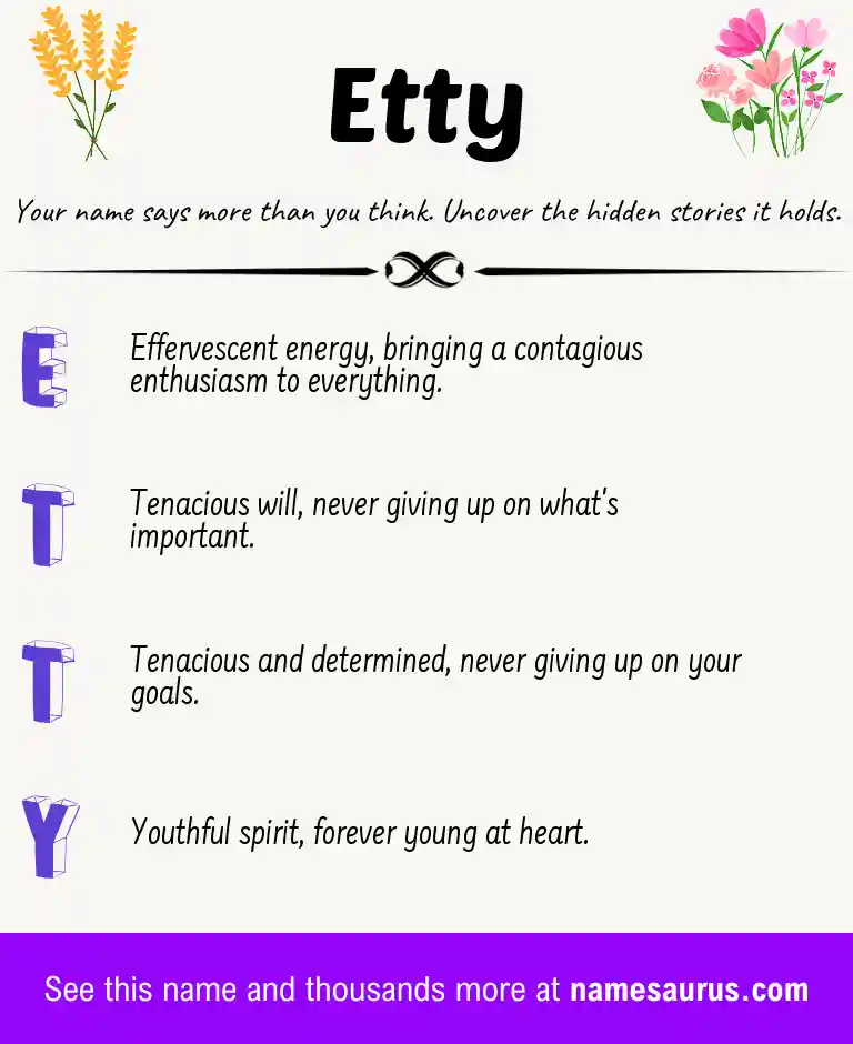 Acrostic poem about Etty.