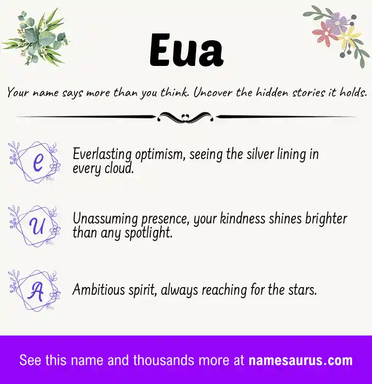 Acrostic poem about Eua.
