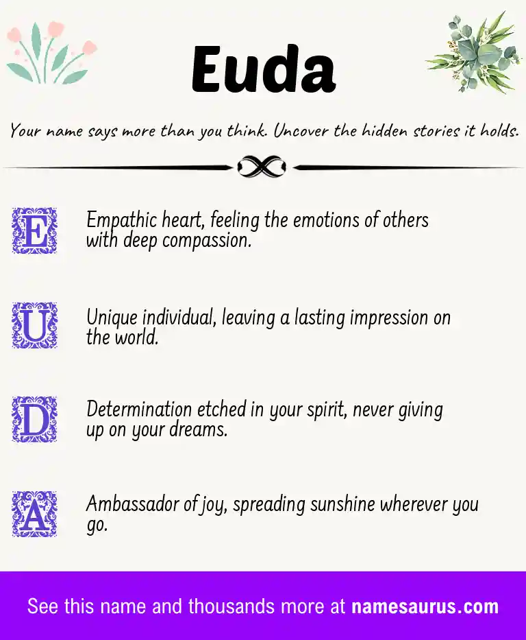 Acrostic poem about Euda.