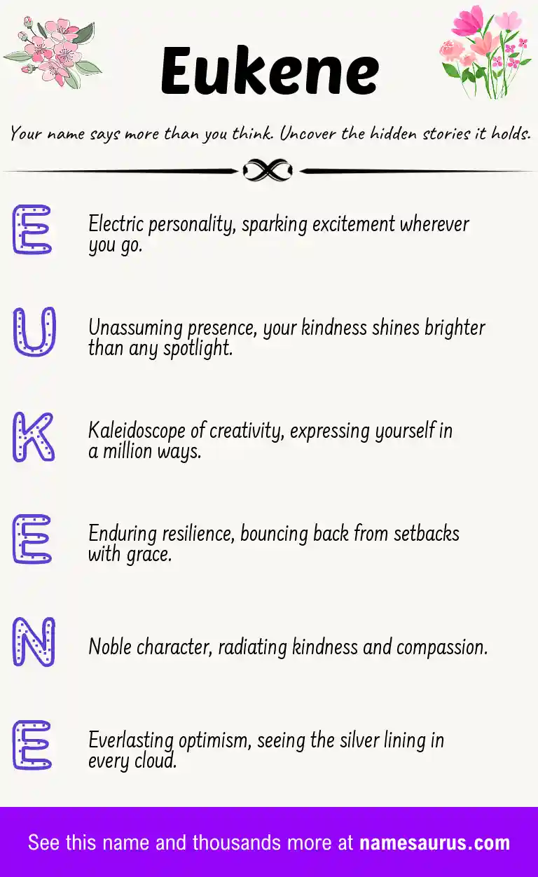 Acrostic poem about Eukene.
