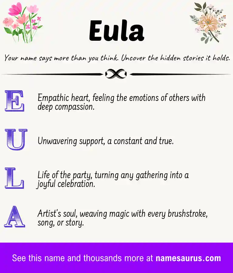 Acrostic poem about Eula.