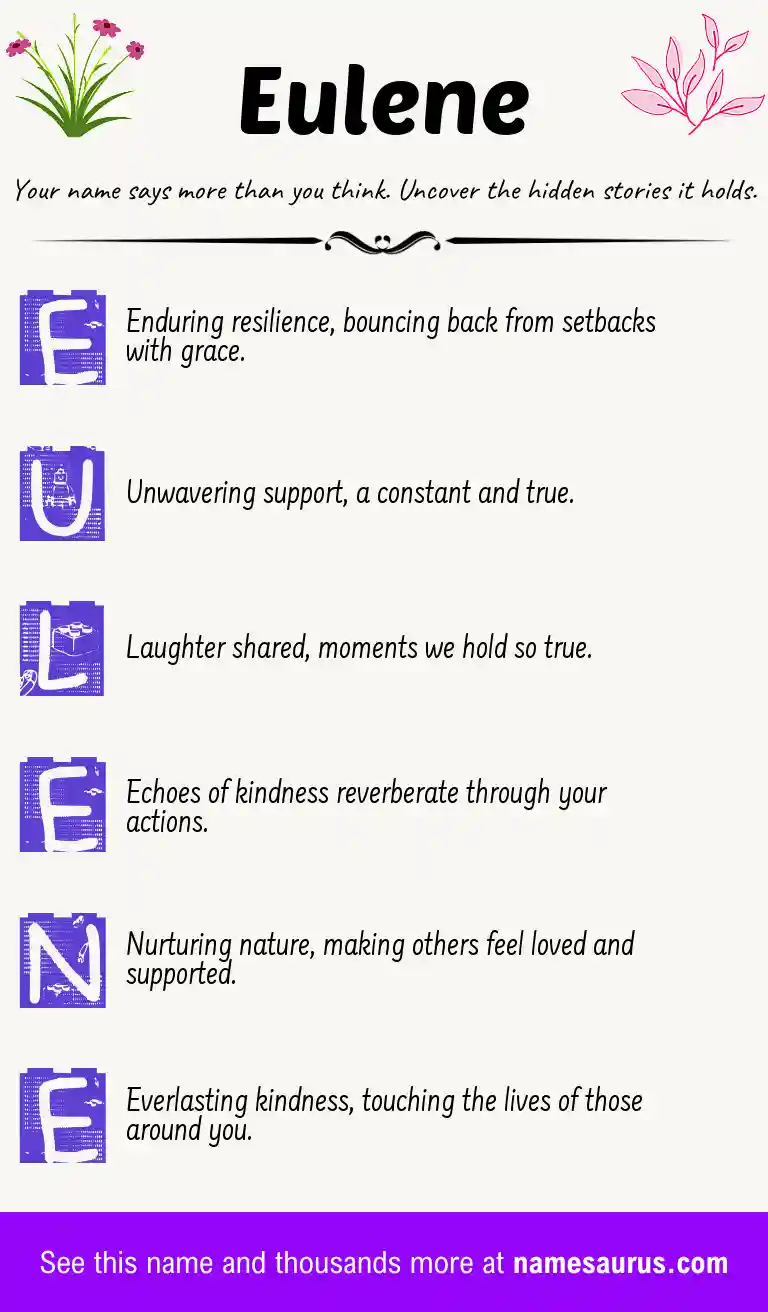 Acrostic poem about Eulene.