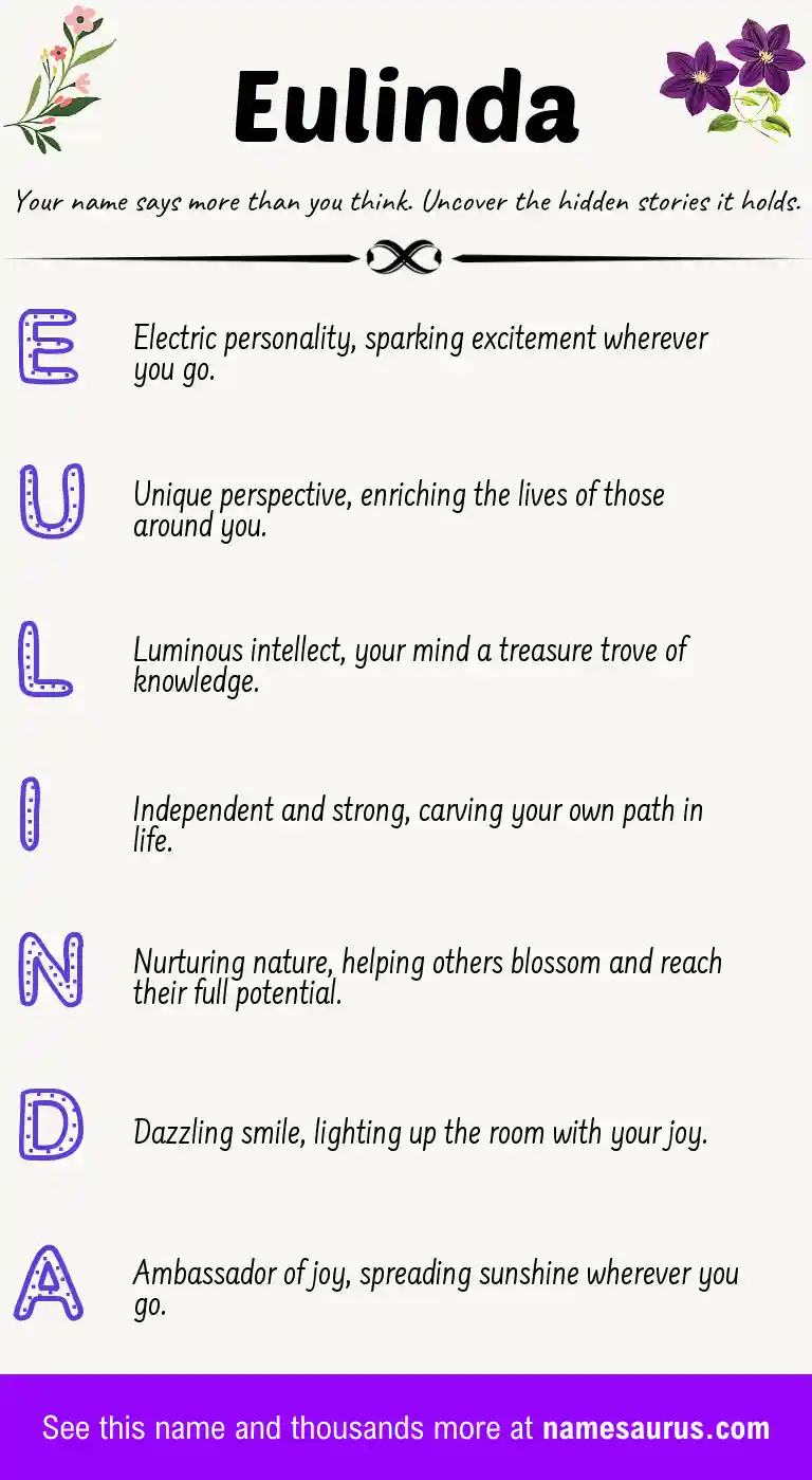 Acrostic poem about Eulinda.