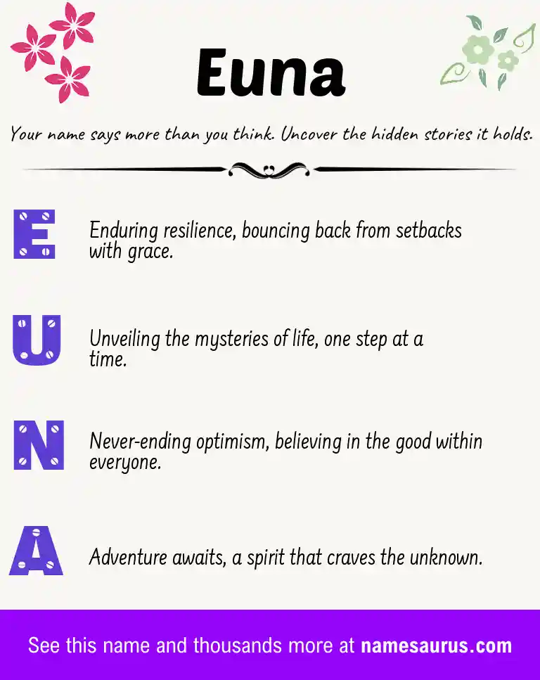 Acrostic poem about Euna.